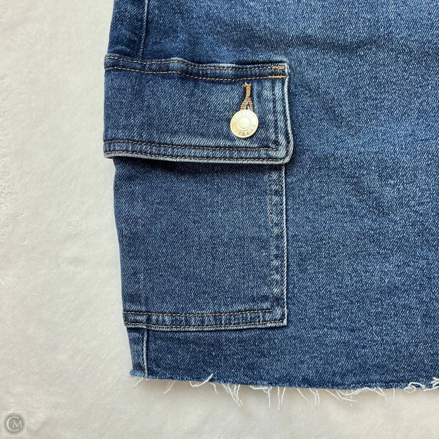 Skirt Mini & Short By Express In Blue Denim, Size: 2
