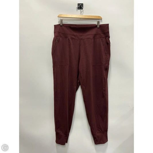 Athletic Pants By Athleta In Maroon, Size: Xl