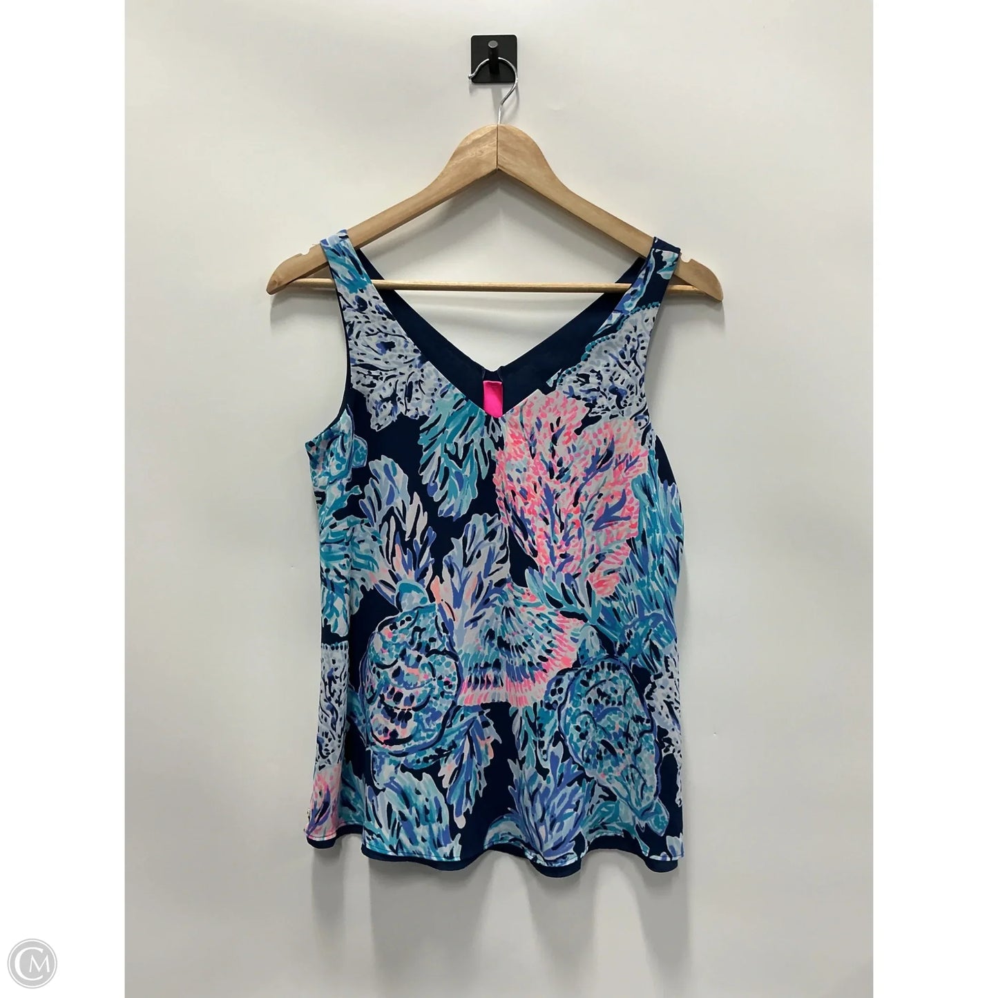 Top Sleeveless Designer By Lilly Pulitzer In Navy, Size: Xxs