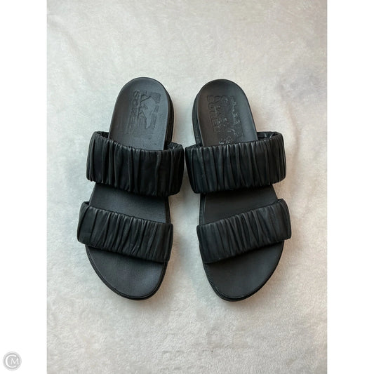 Sandals Heels Platform By Sorel In Black, Size: 8