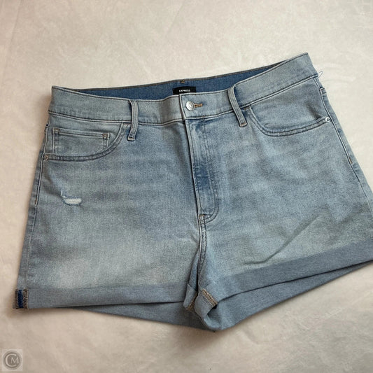 Shorts By Express In Blue Denim, Size: 14