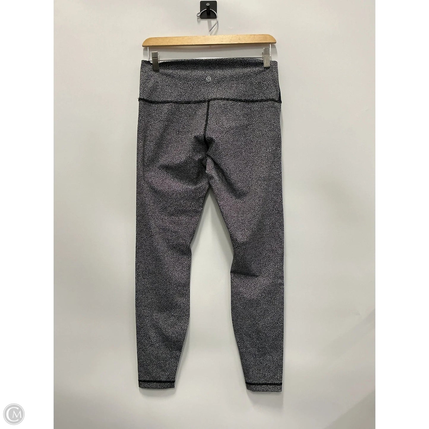 Athletic Leggings By Lululemon In Black & White, Size: 10