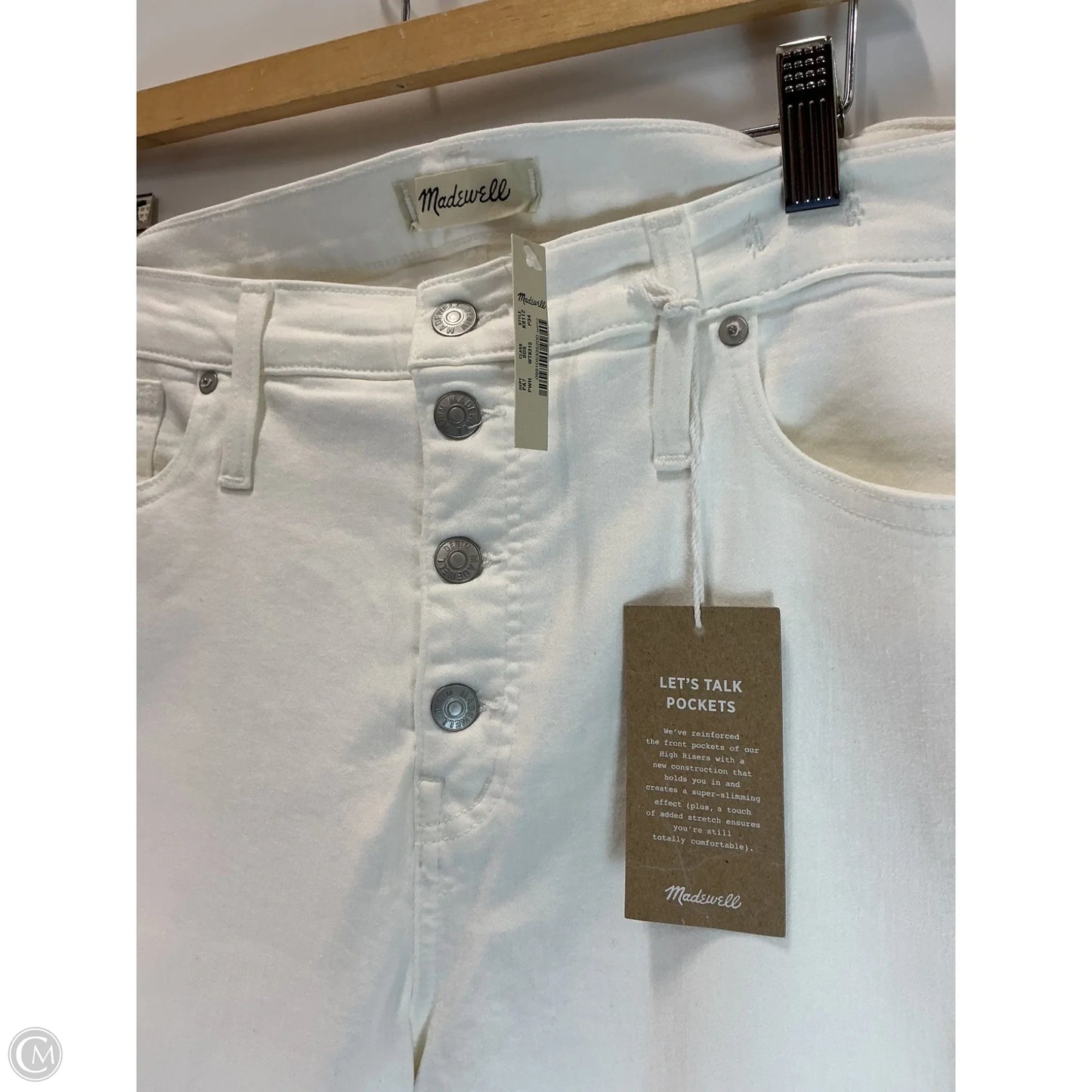 Pants Other By Madewell In White Denim, Size: 12p