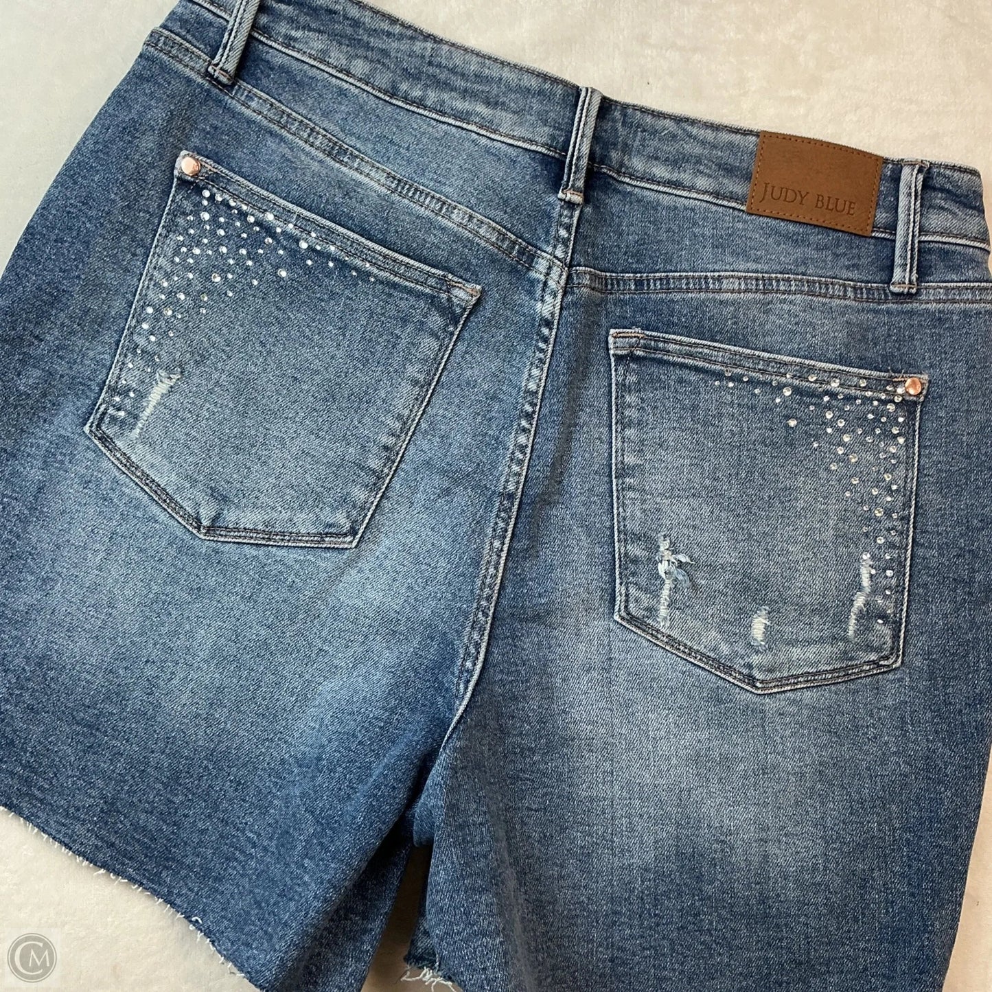 Shorts By Judy Blue In Blue Denim, Size: 1x
