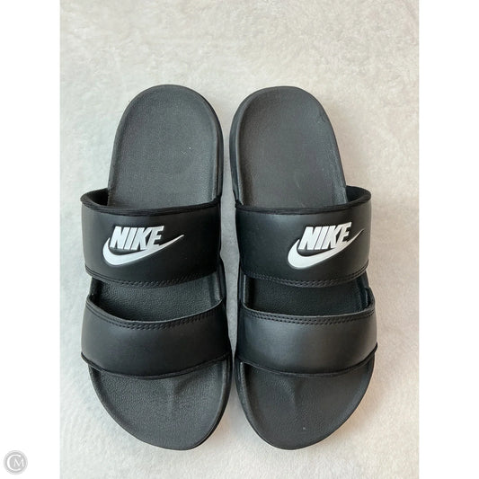 Sandals Flats By Nike In Black, Size: 9