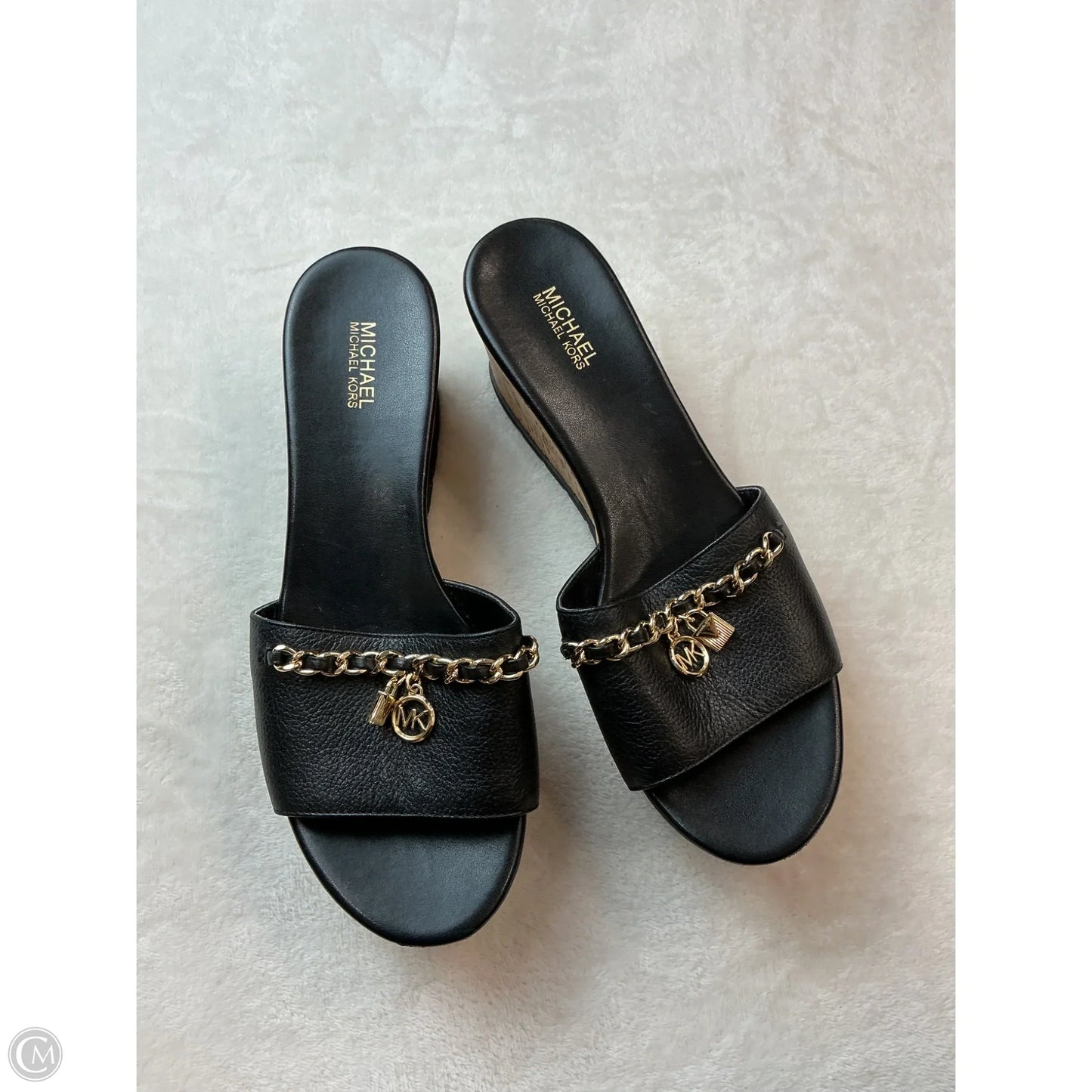 Sandals Heels Platform By Michael By Michael Kors In Black, Size: 7.5