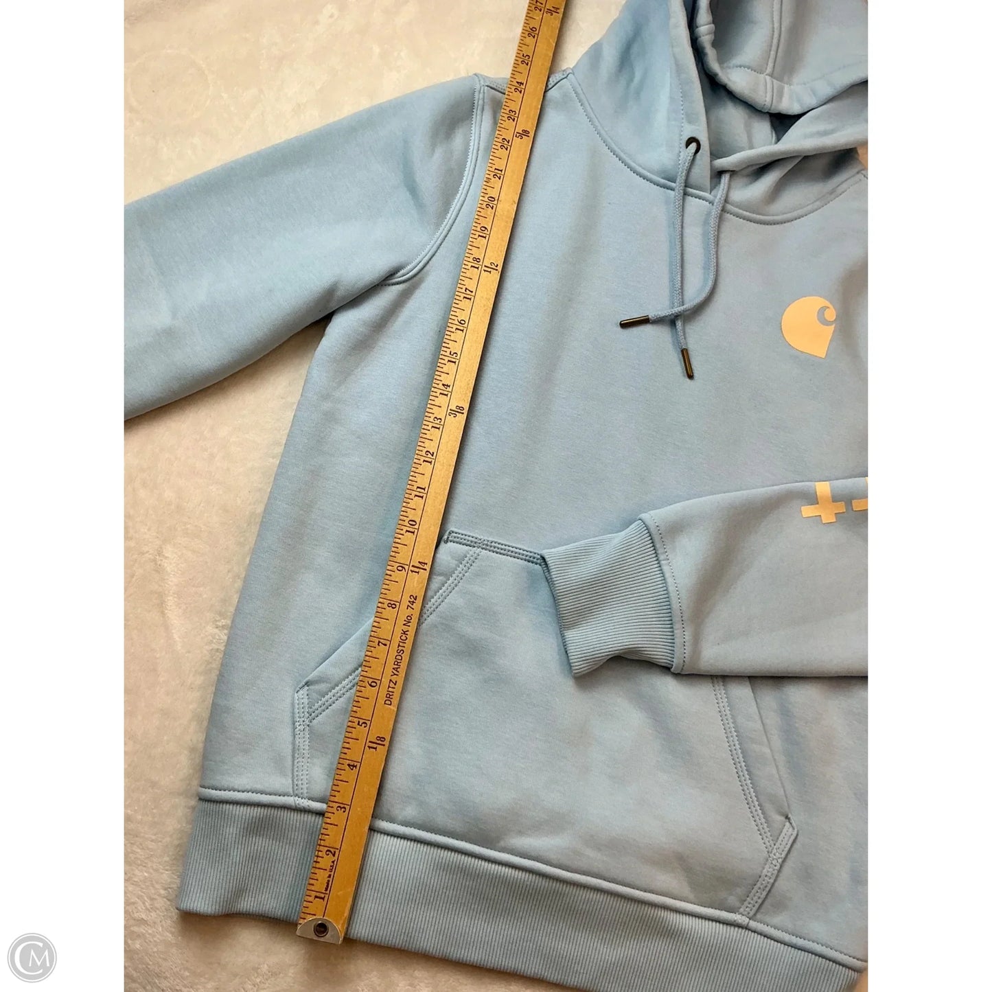 Sweatshirt Hoodie By Carhartt In Blue, Size: Xs