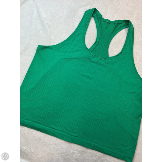 Athletic Tank Top By Lululemon In Green, Size: 12