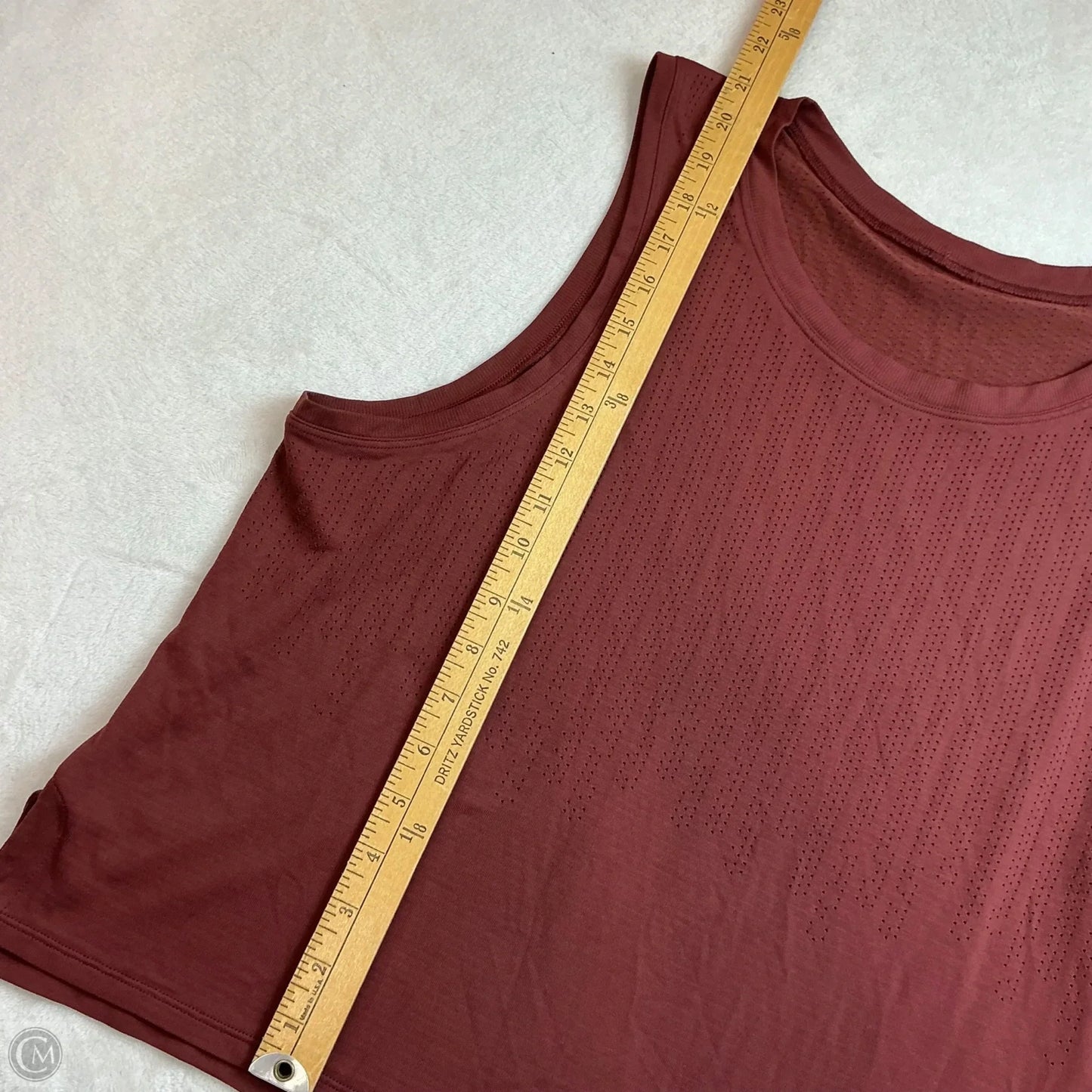 Athletic Tank Top By Lululemon In Maroon, Size: 12