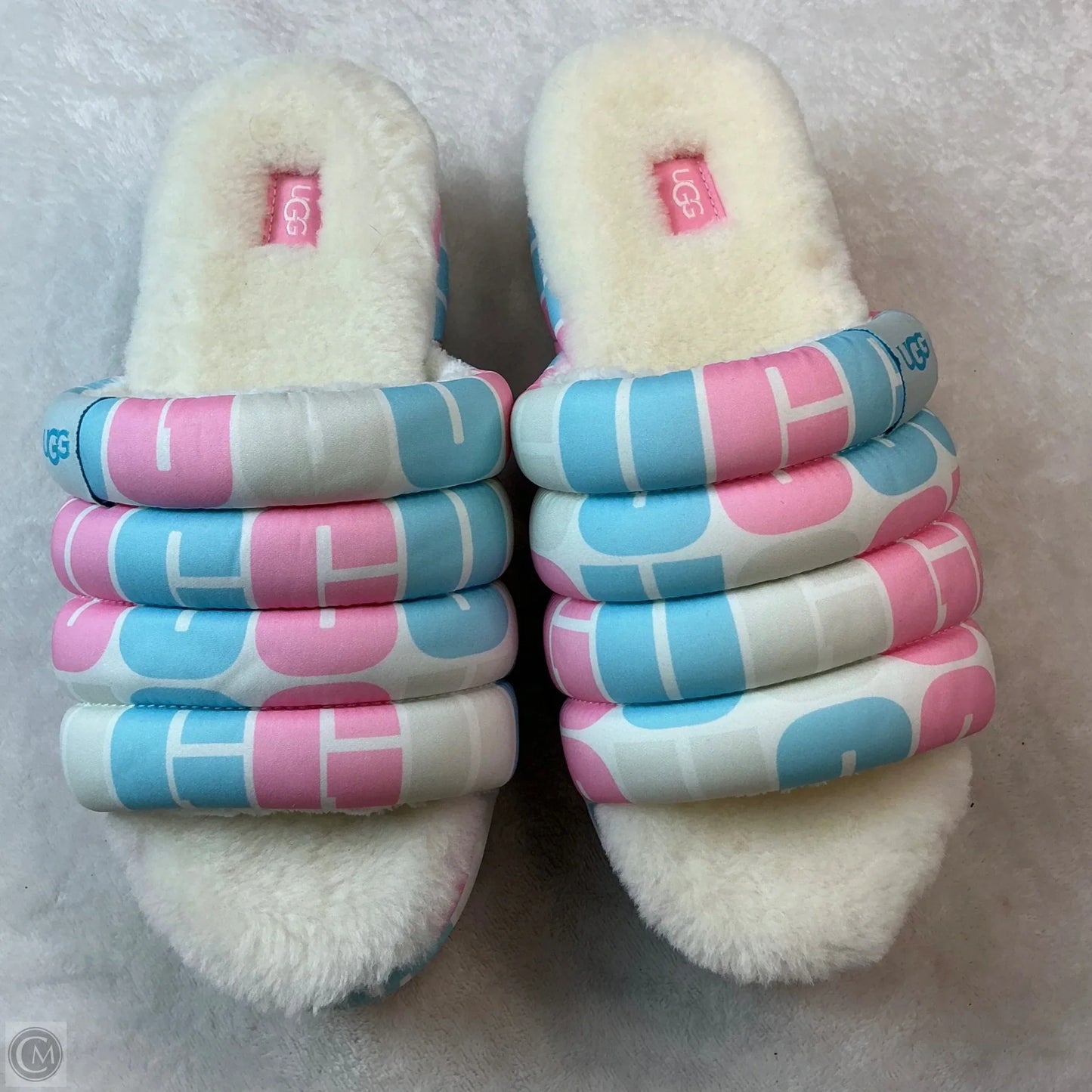 Shoes Designer By Ugg In Blue & Pink, Size: 11