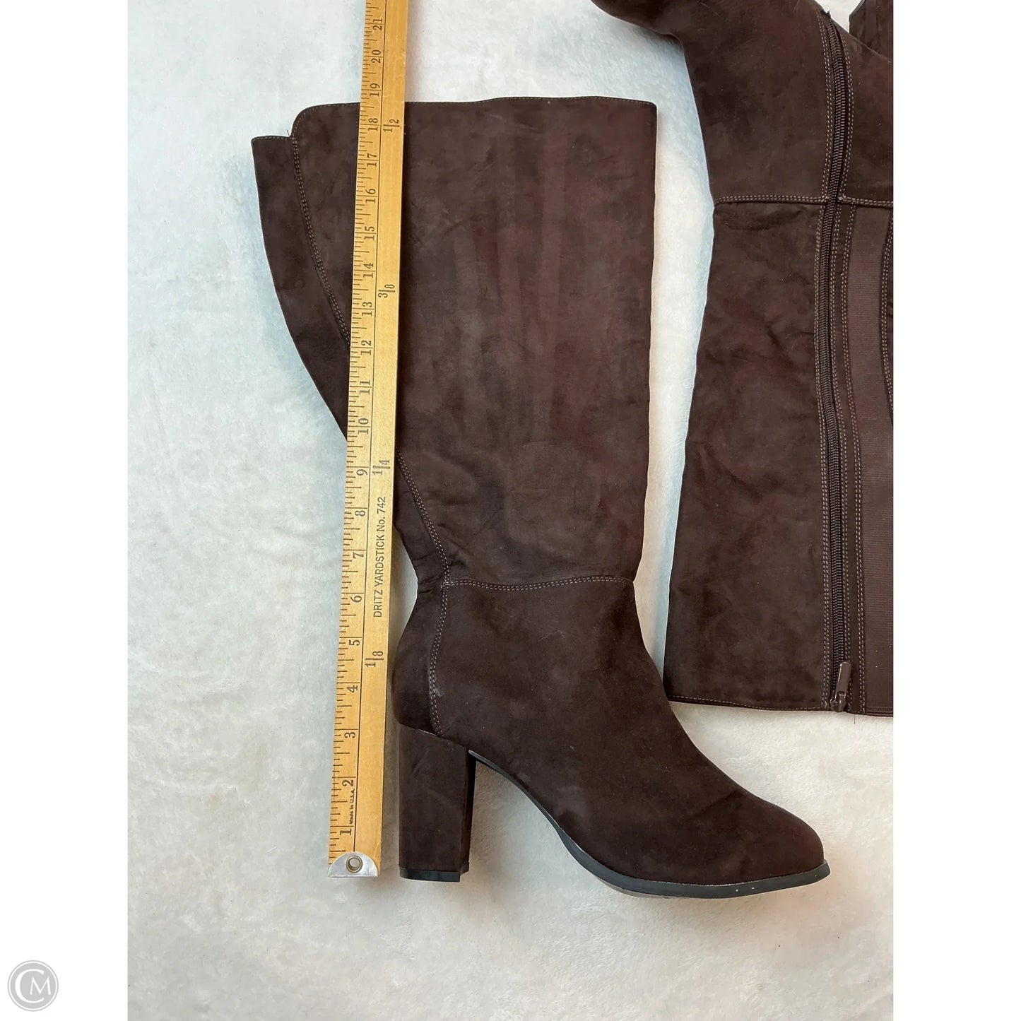 Boots Knee Heels By Torrid In Brown, Size: 8