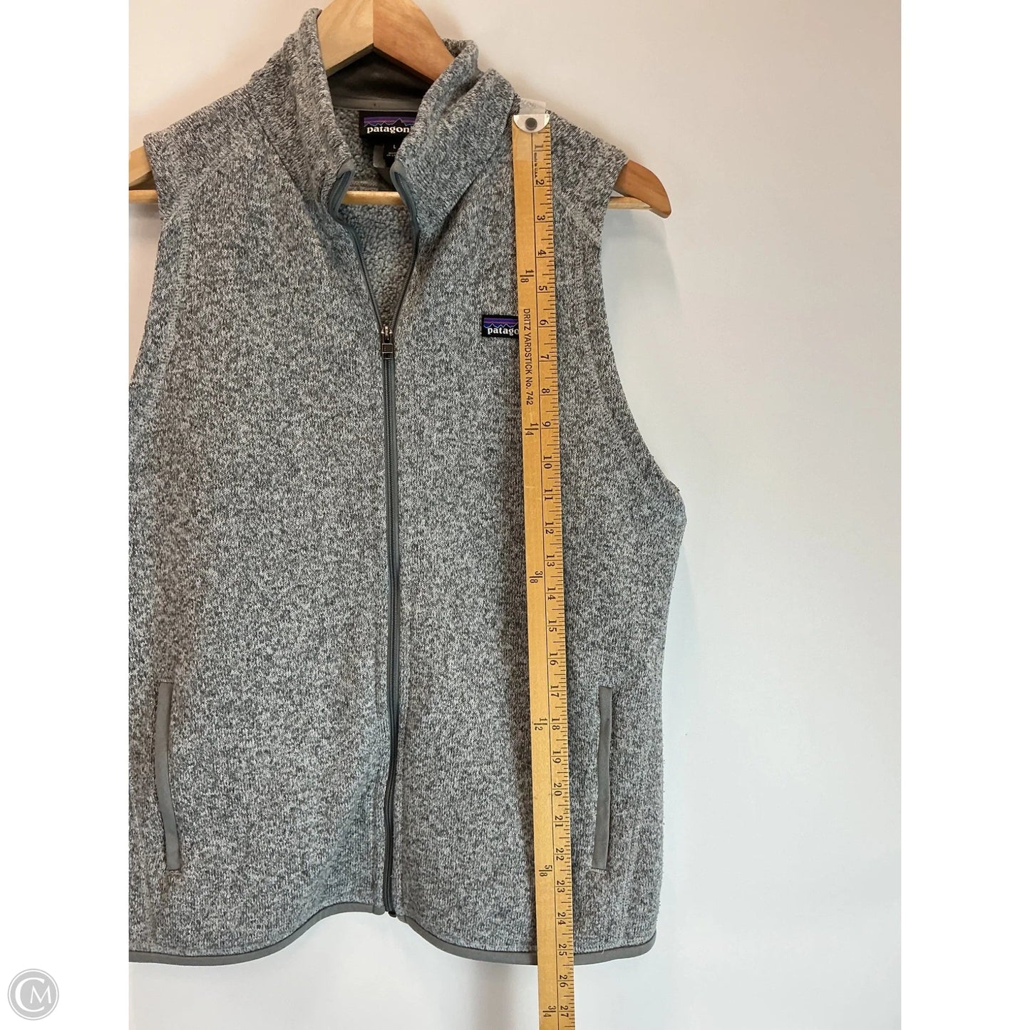 Vest Fleece By Patagonia In Grey, Size: L