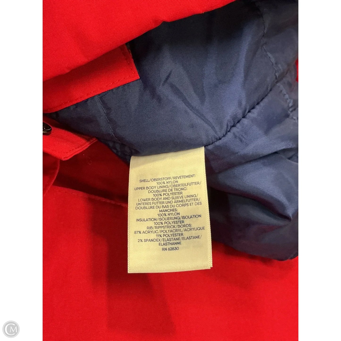 Coat Other By Lands End In Red, Size: Xl