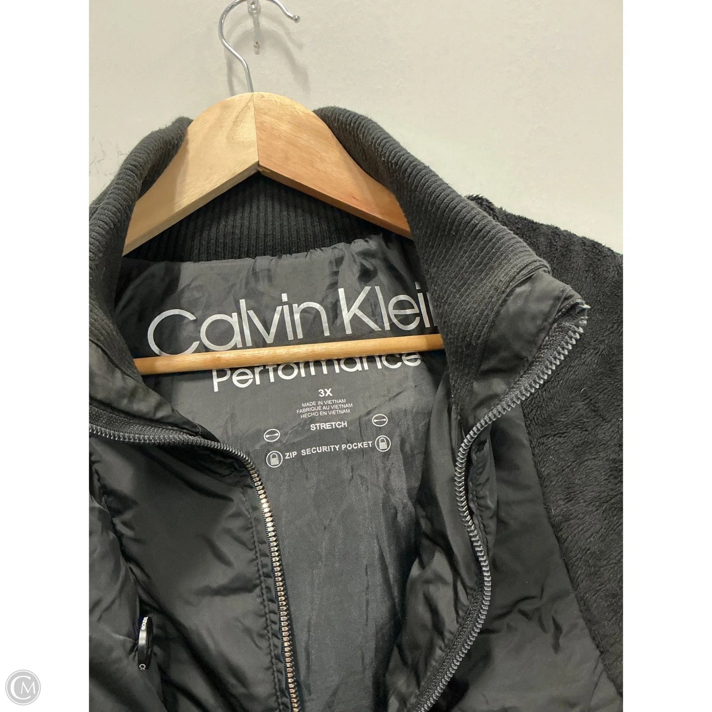 Coat Puffer & Quilted By Calvin Klein In Black, Size: 3x