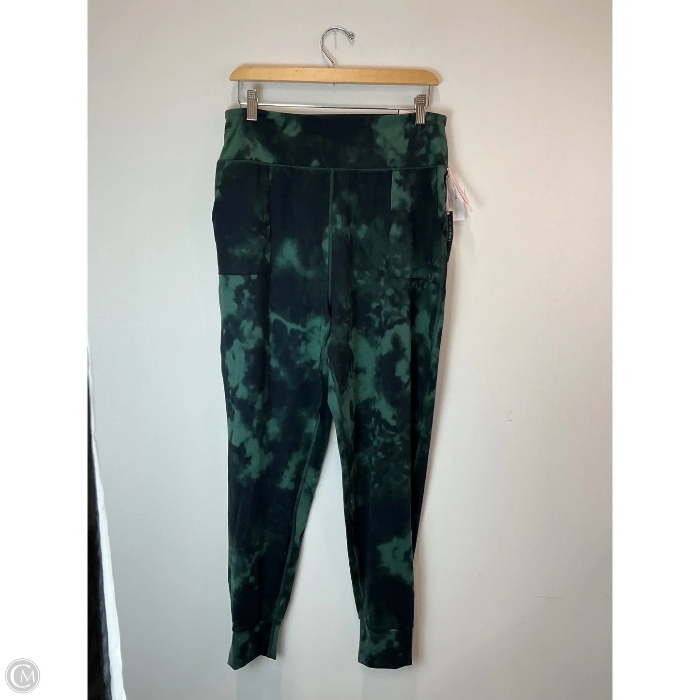 Athletic Leggings By Victorias Secret In Blue & Green, Size: Xl