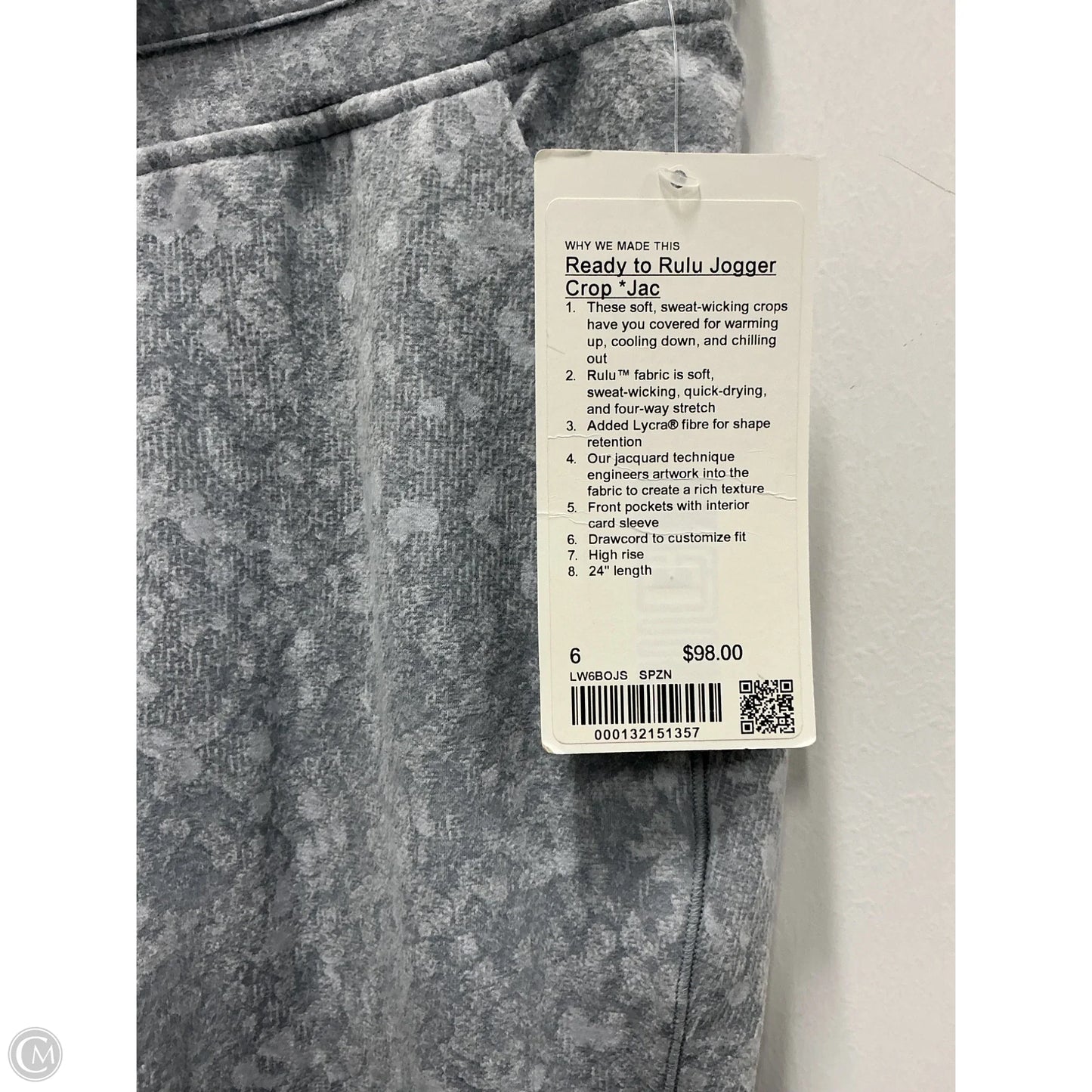 Athletic Pants By Lululemon In Grey, Size: 6