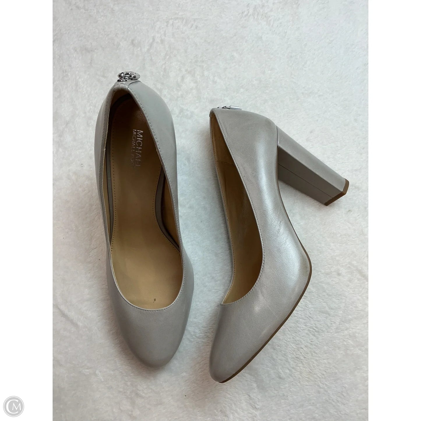 Shoes Heels Block By Michael By Michael Kors In Grey, Size: 10