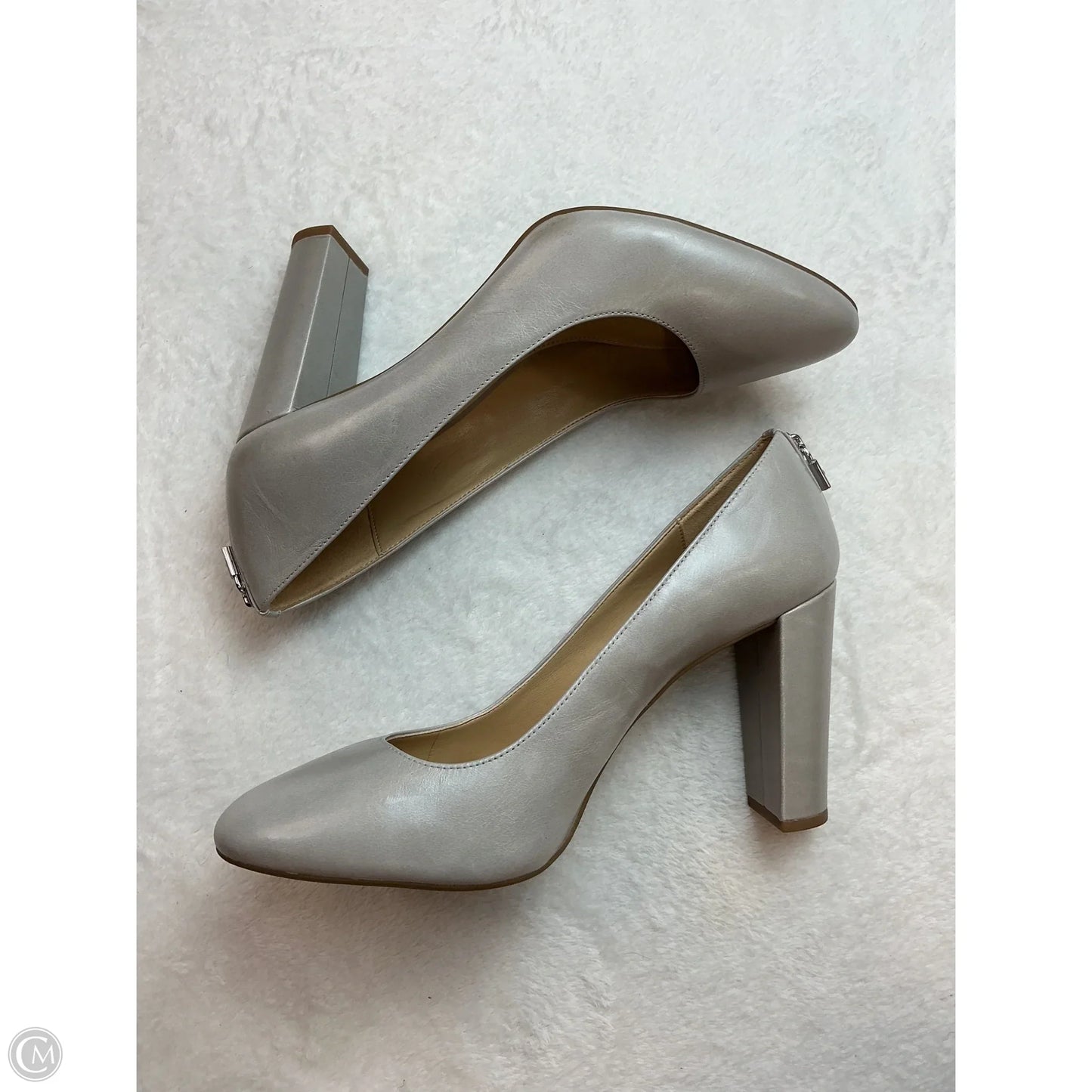 Shoes Heels Block By Michael By Michael Kors In Grey, Size: 10