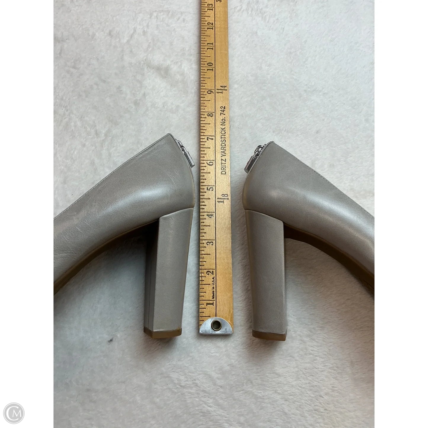 Shoes Heels Block By Michael By Michael Kors In Grey, Size: 10