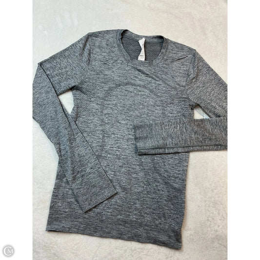 Athletic Top Long Sleeve Crewneck By Lululemon In Grey, Size: 0