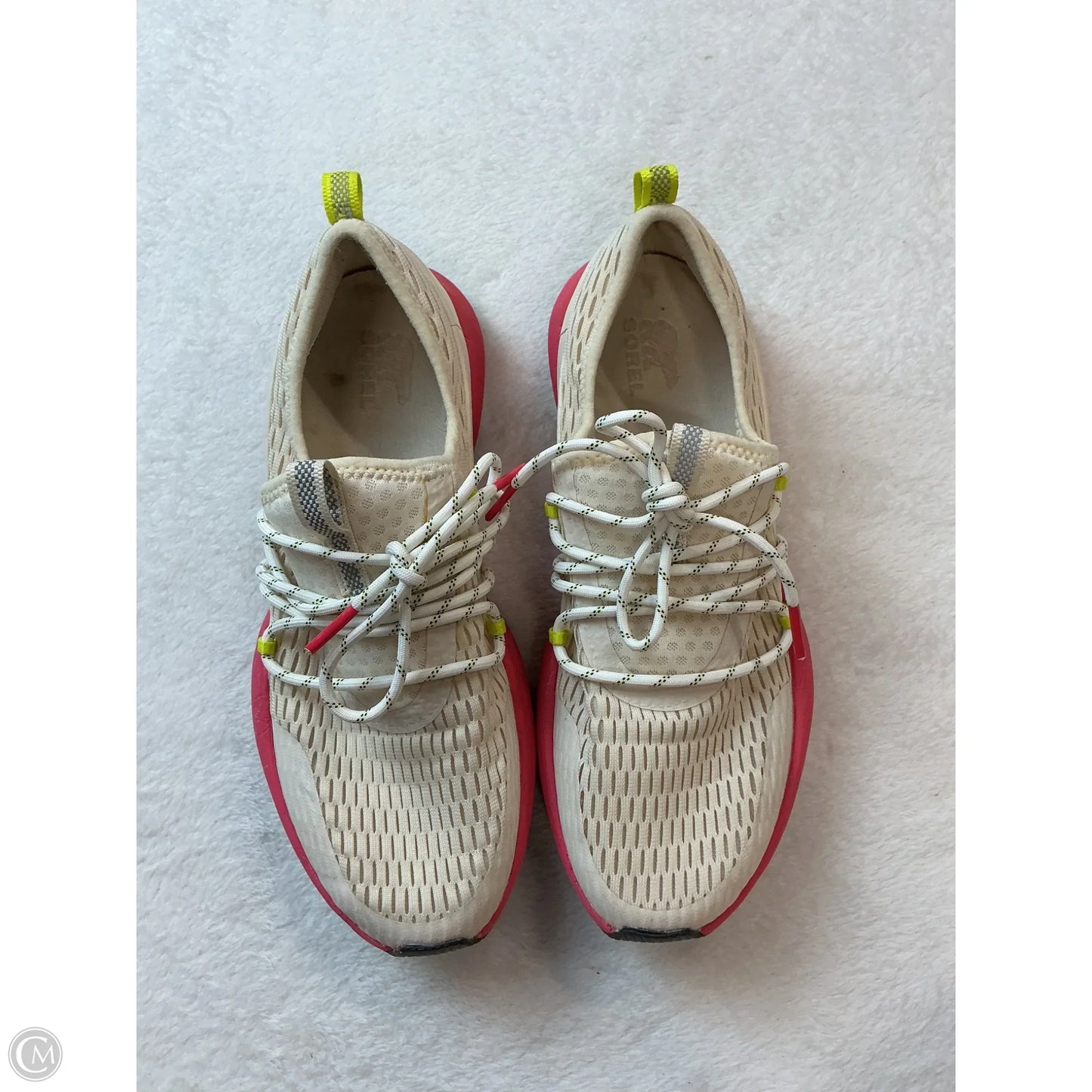 Shoes Athletic By Sorel In Cream & Pink, Size: 7.5