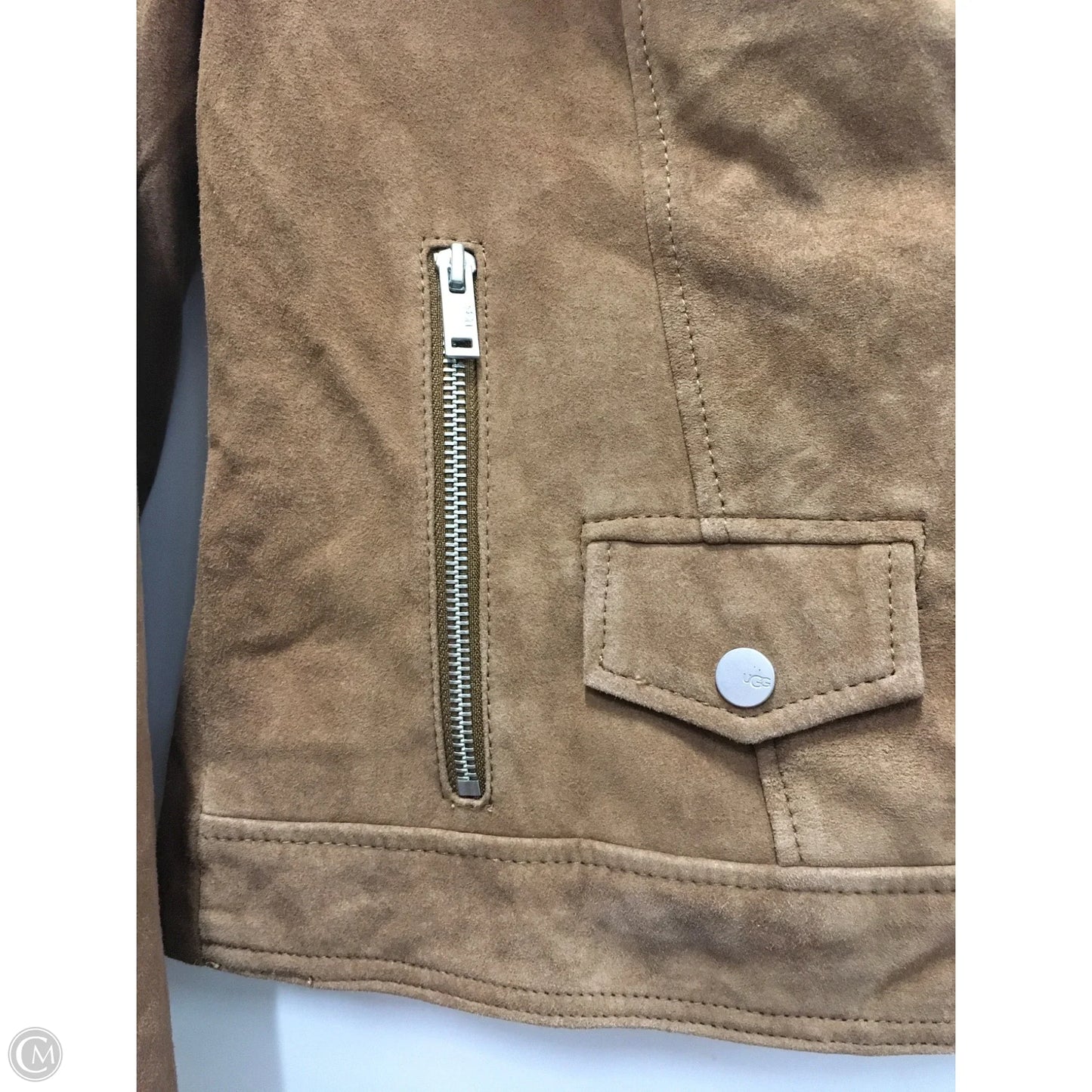 Jacket Designer By Ugg In Tan, Size: Xs