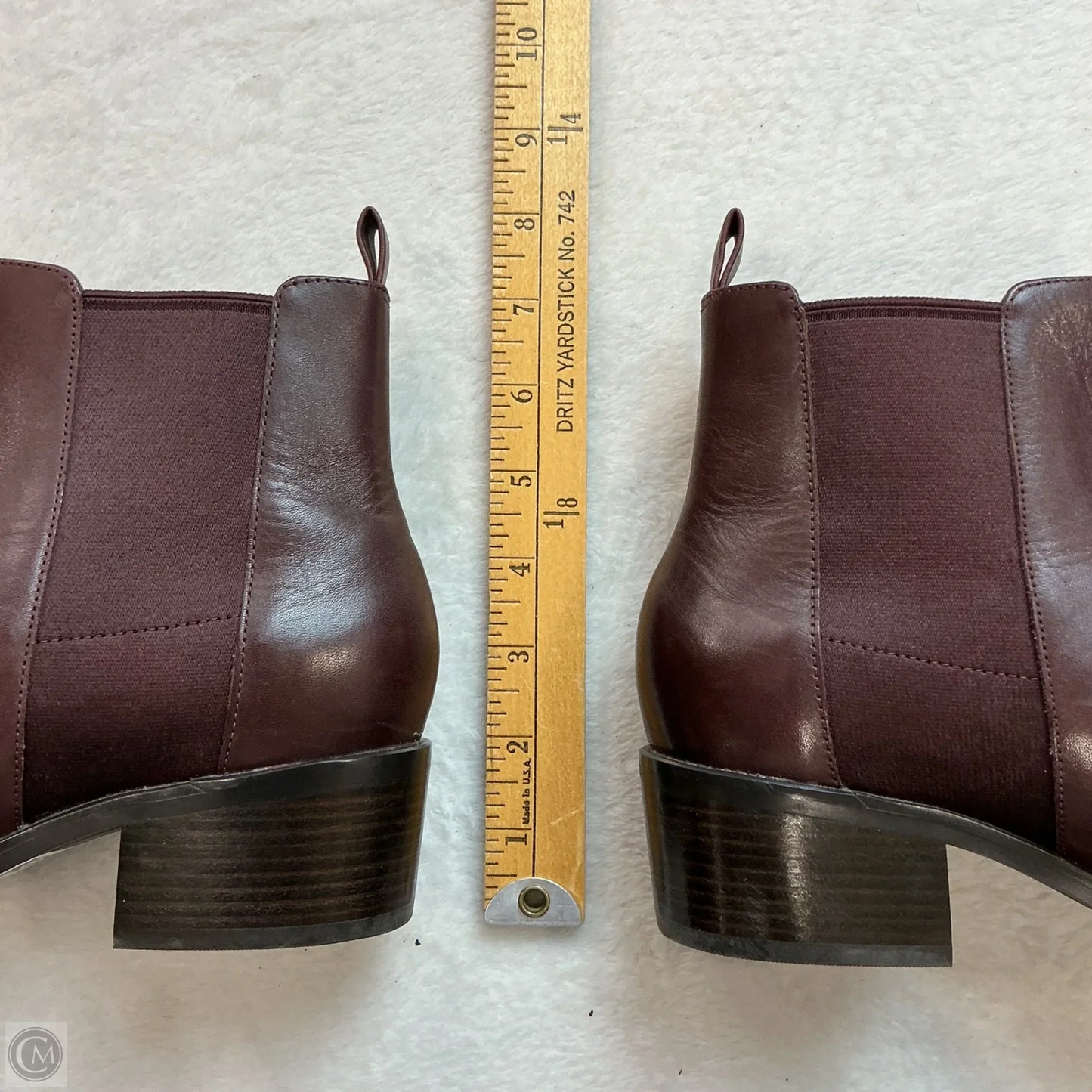 Boots Ankle Heels By Cole-haan In Maroon, Size: 7