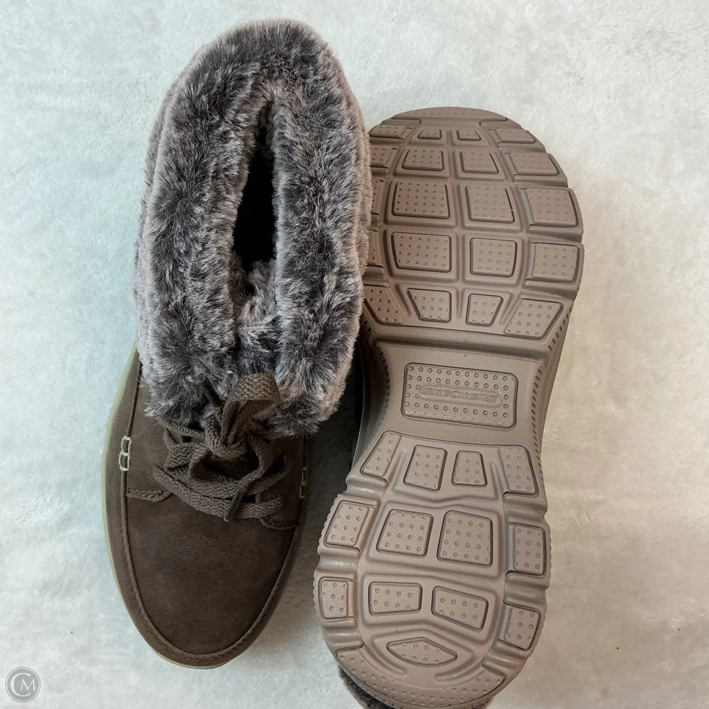 Boots Ankle Flats By Skechers In Brown, Size: 7.5