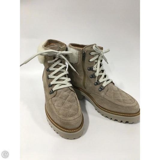 Boots Ankle Flats By Johnston & Murphy In Beige, Size: 8.5