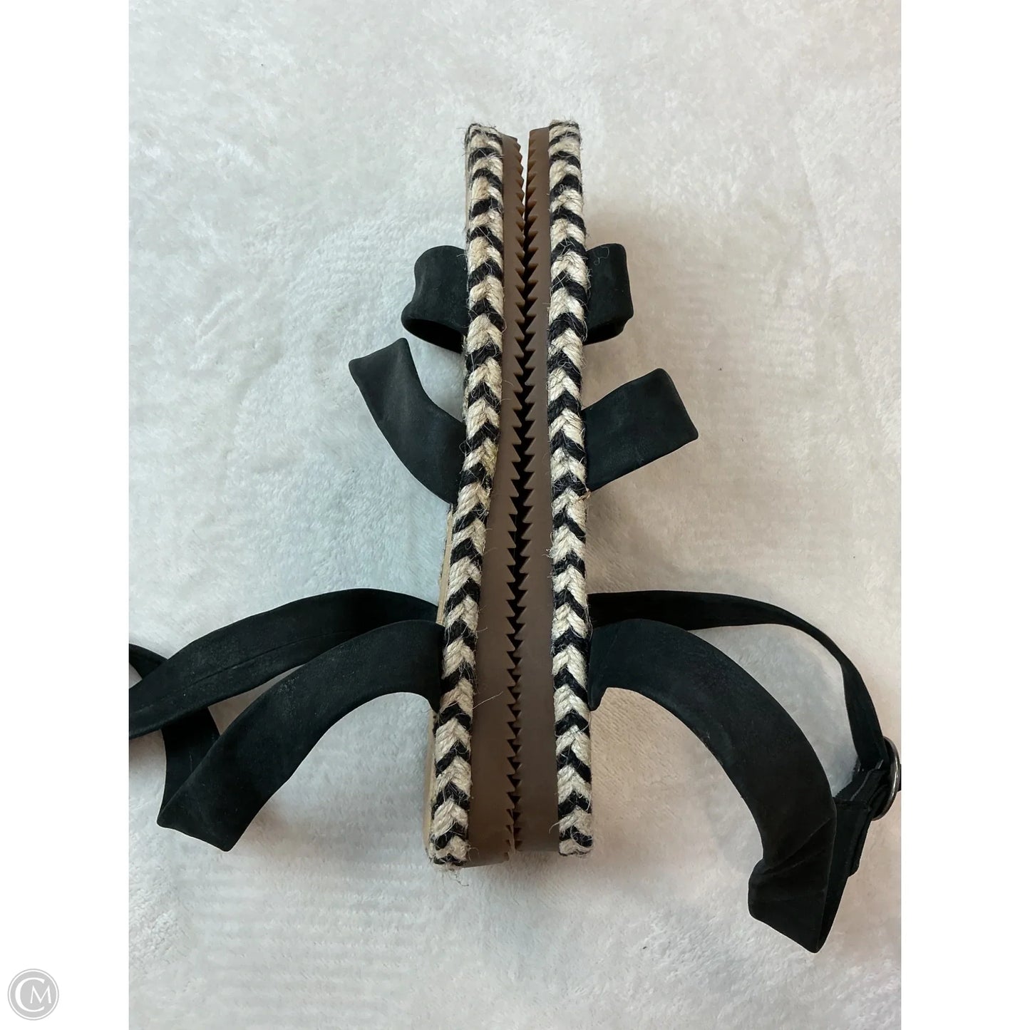 Sandals Flats By Lucky Brand In Black & Cream, Size: 7.5