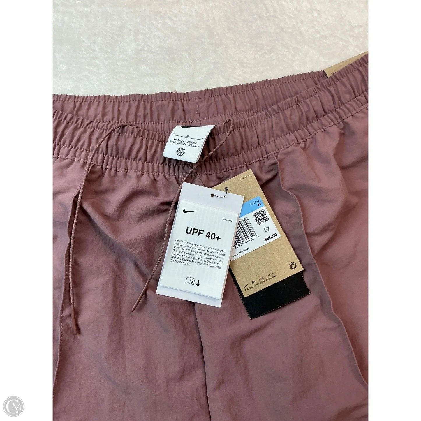 Athletic Pants By Nike In Mauve, Size: M