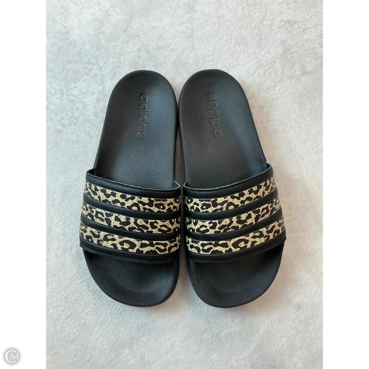 Sandals Flats By Adidas In Black, Size: 7