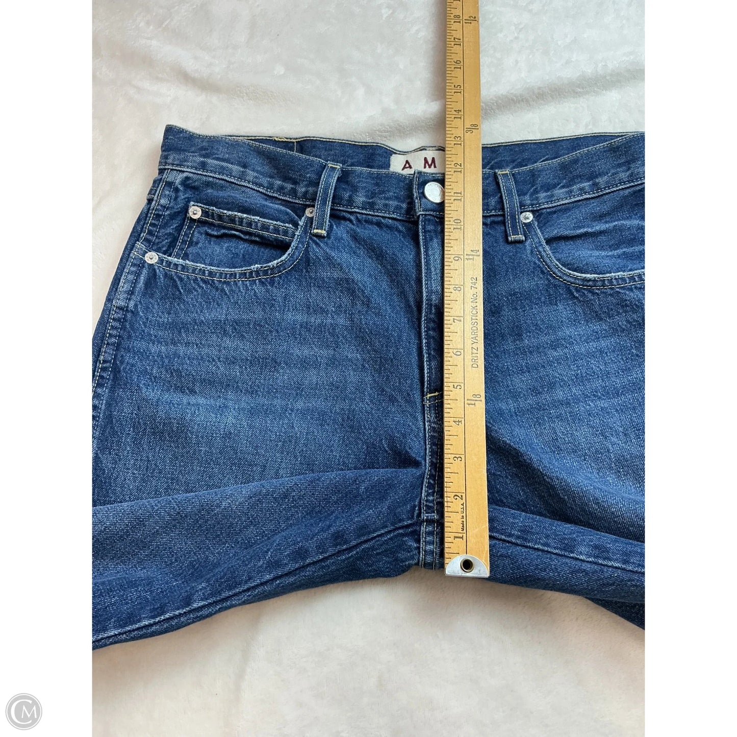 Jeans Straight By Amo In Blue Denim, Size: 8