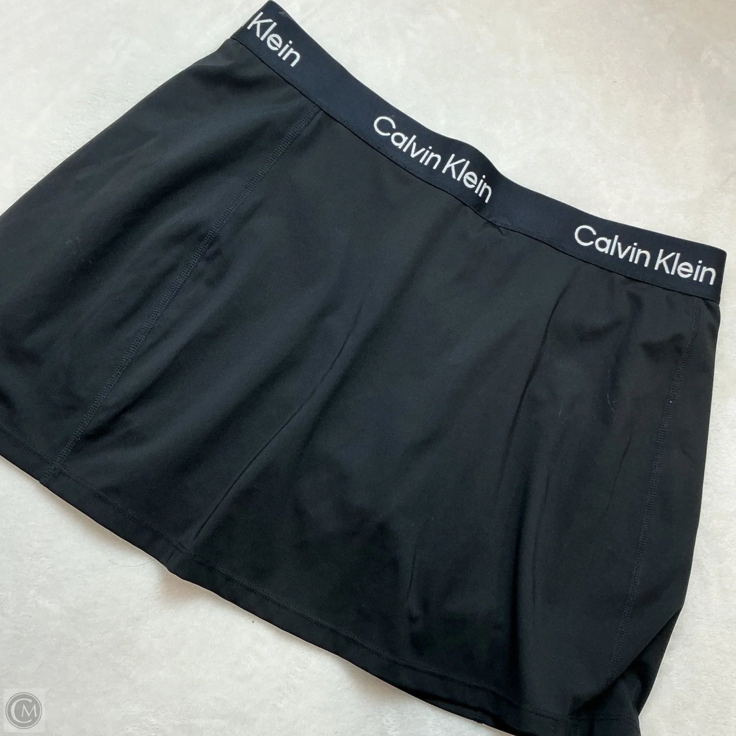 Athletic Skort By Calvin Klein In Black, Size: L