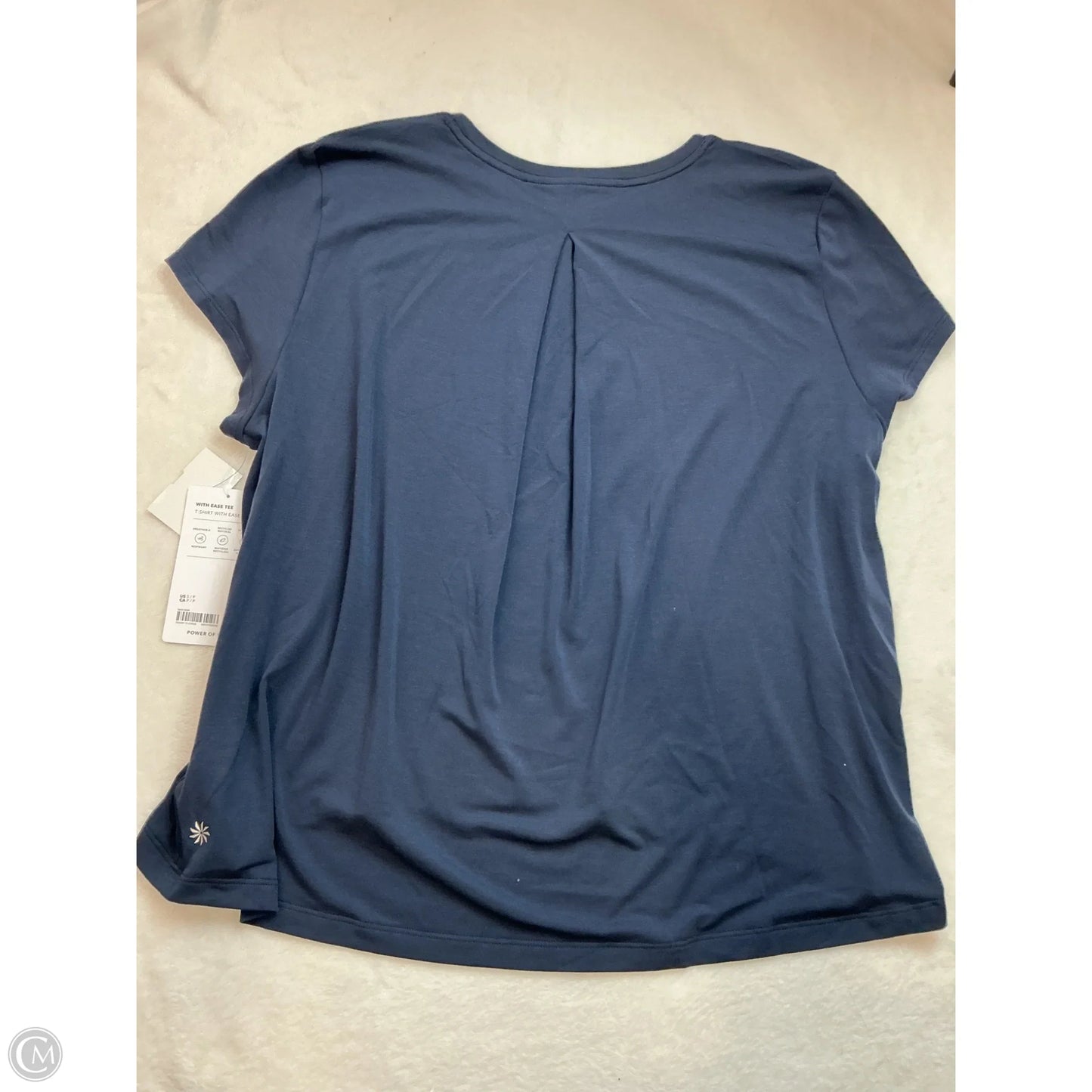 Athletic Top Short Sleeve By Athleta In Navy, Size: Sp