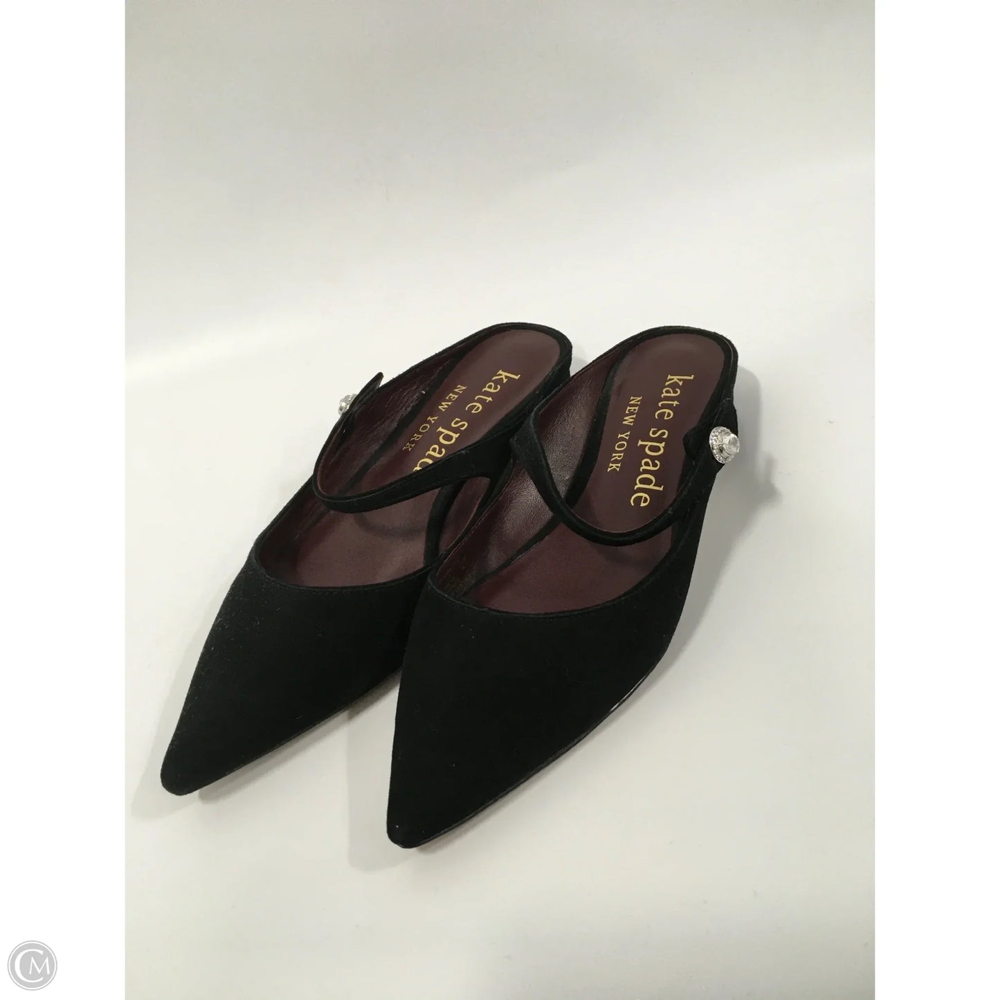 Shoes flats Designer By Kate Spade In Black, Size: 7.5