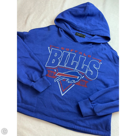 Sweatshirt Hoodie By Junk Food In Blue, Size: S