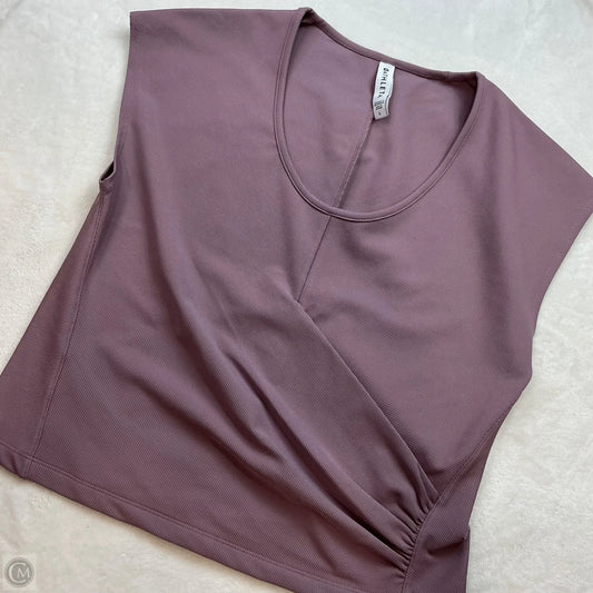 Athletic Top Short Sleeve By Athleta In Purple, Size: L
