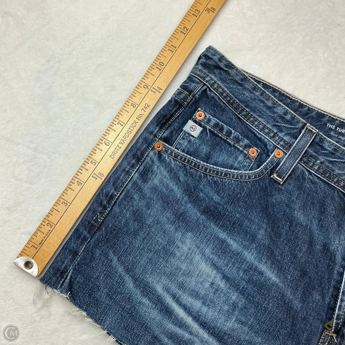 Shorts By Clothes Mentor In Blue Denim, Size: 12