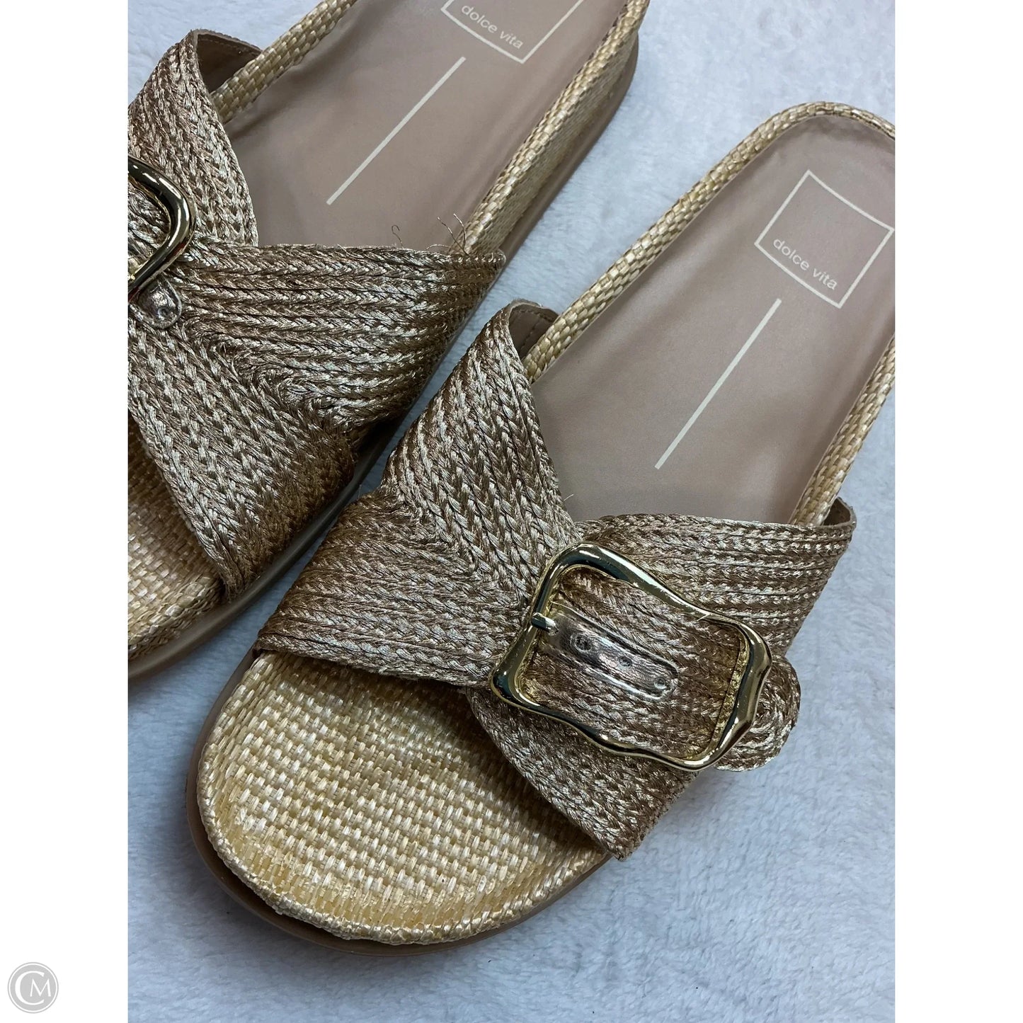 Sandals Flats By Dolce Vita In Gold, Size: 7.5