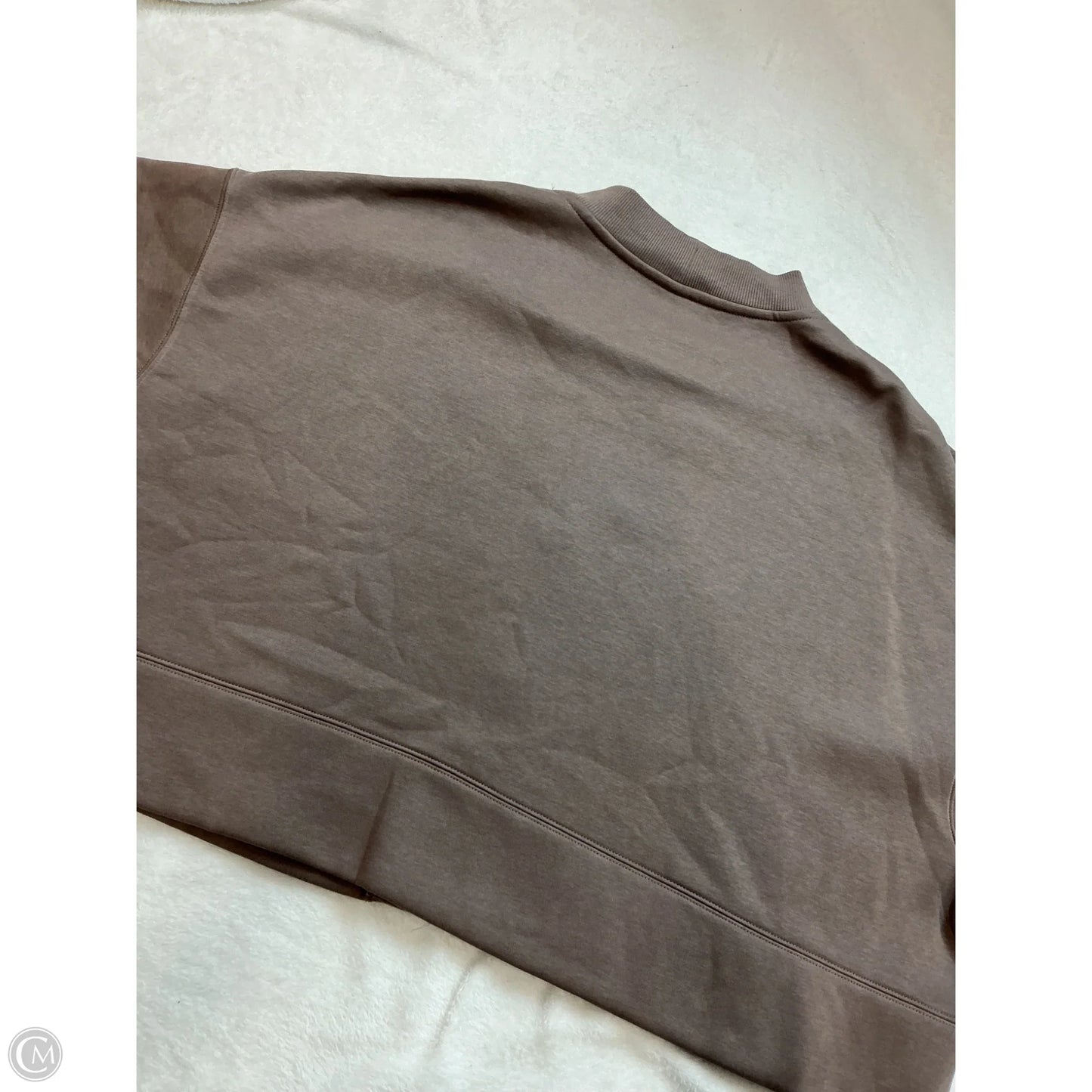 Athletic Jacket By Nike In Brown, Size: L
