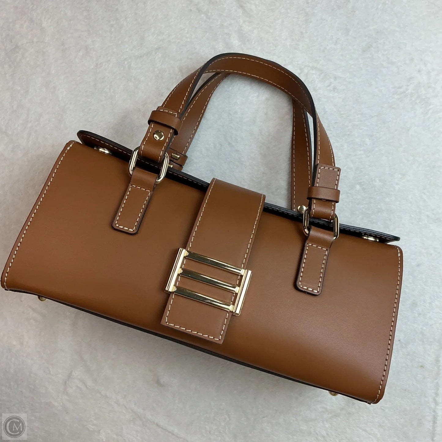 Handbag Leather By Clothes Mentor, Size: Small