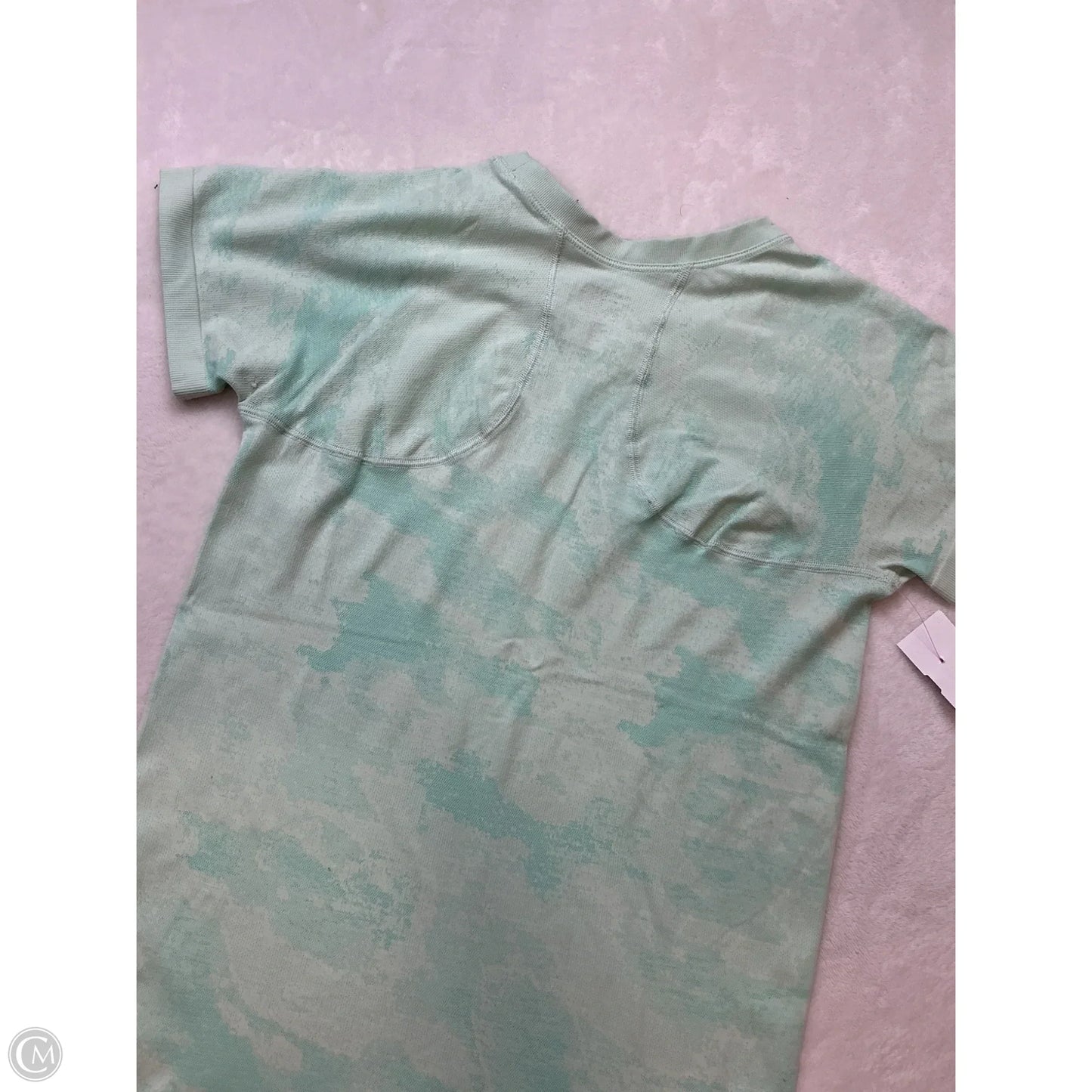 Athletic Top Short Sleeve By Athleta In Green, Size: S