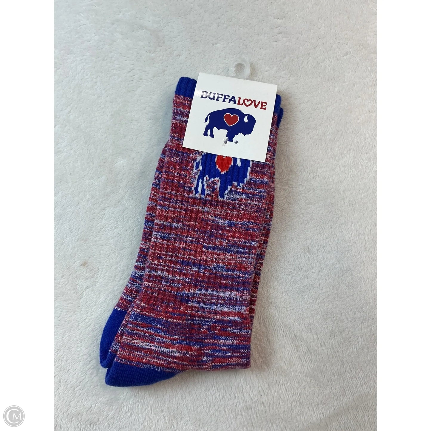 Socks By Clothes Mentor In Blue & Red, Size: Osfm