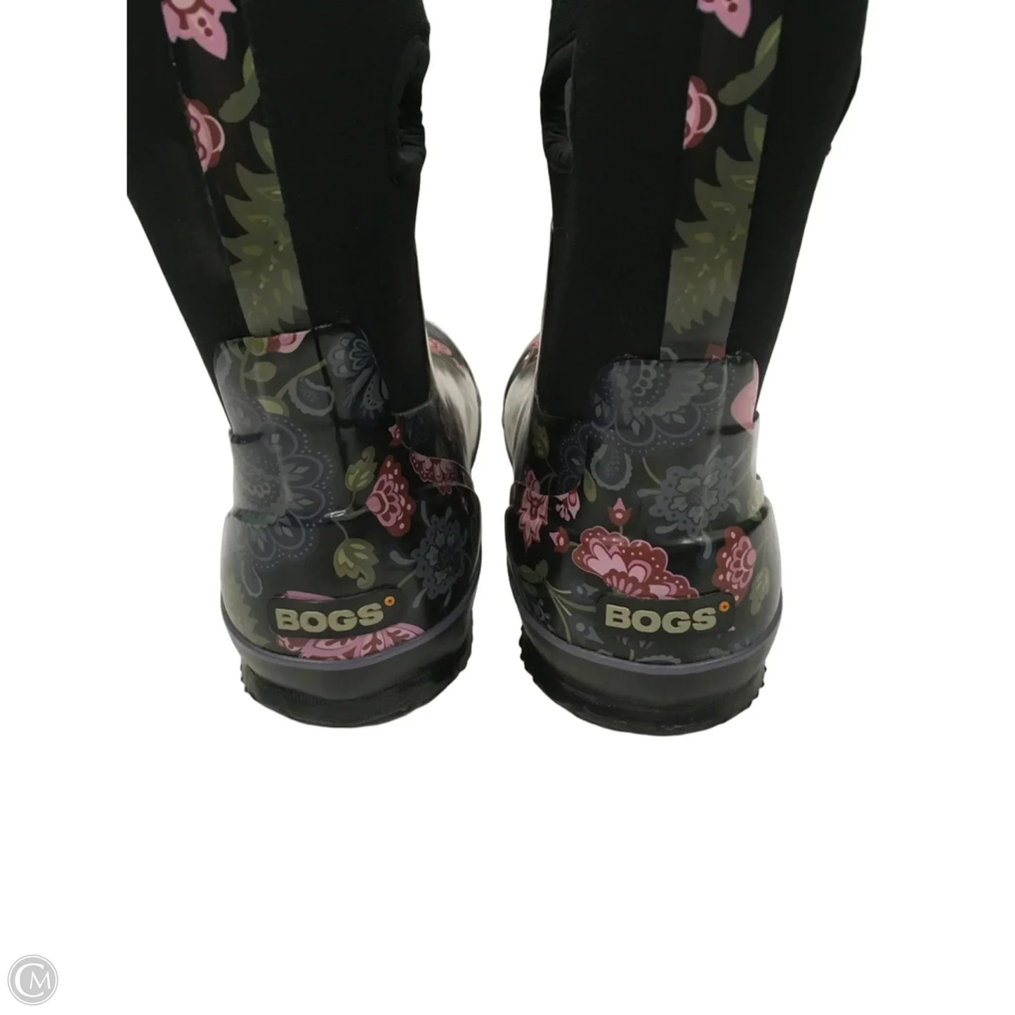 Boots Rain By Bogs In Floral Print, Size: 10