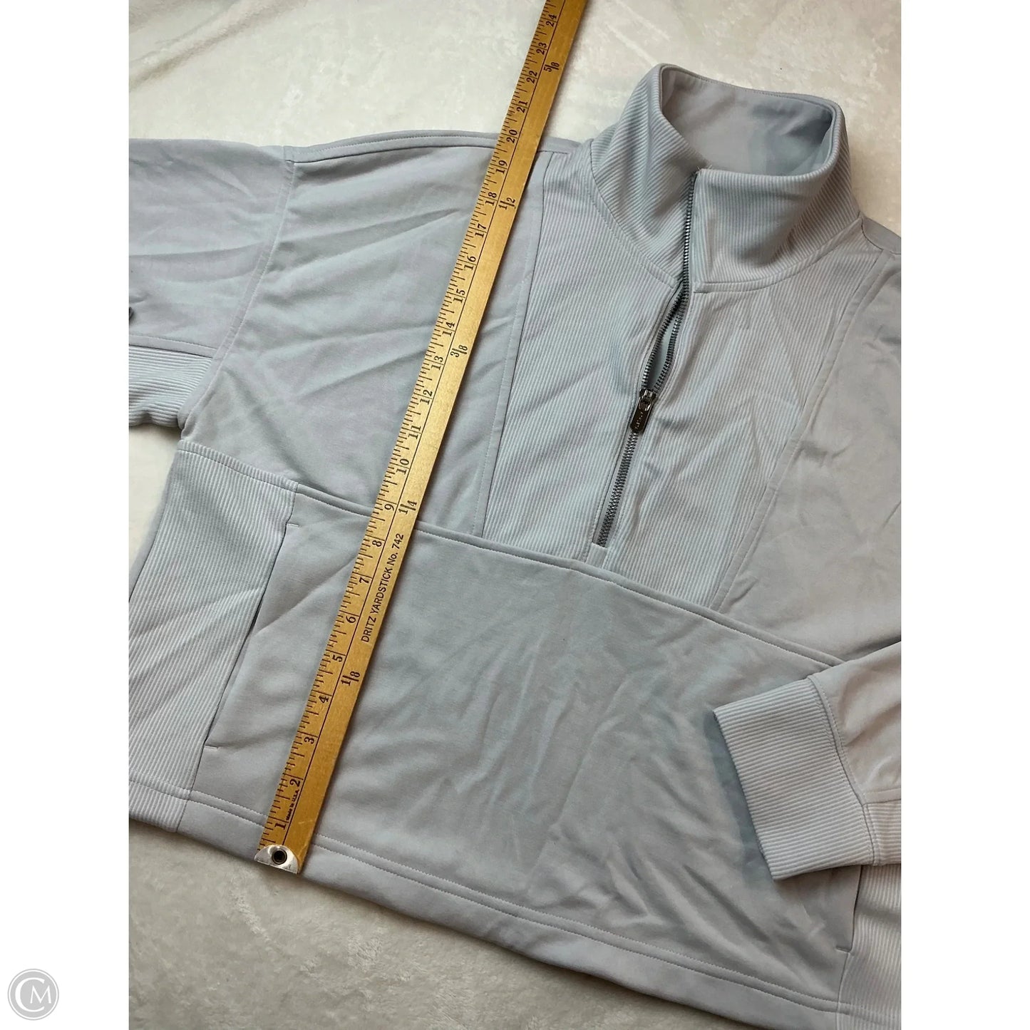 Athletic Jacket By Athleta In Grey, Size: L