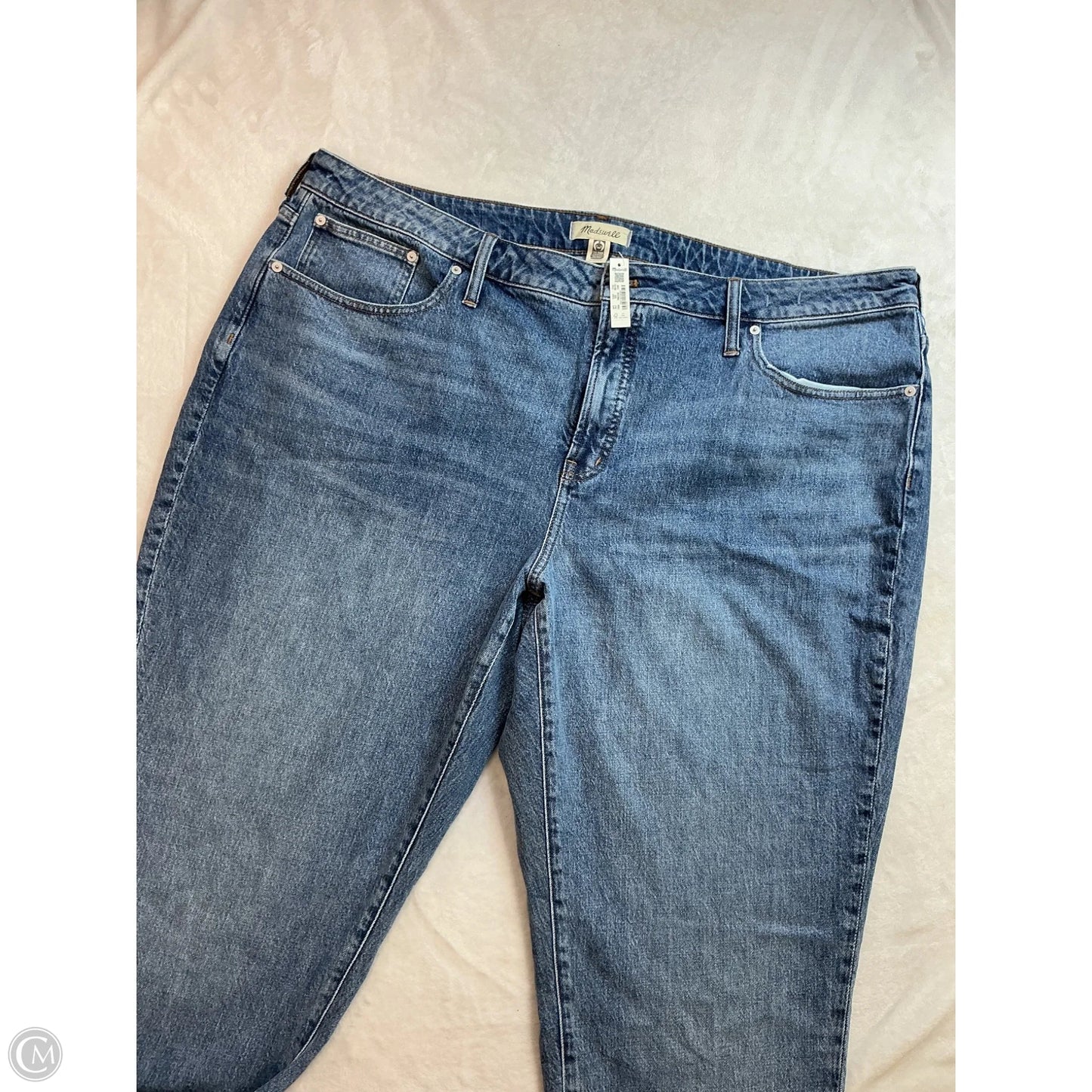 Jeans Straight By Madewell In Blue Denim, Size: 24