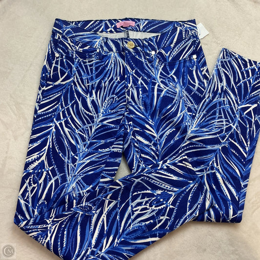 Pants Designer By Lilly Pulitzer In Blue & White, Size: 2