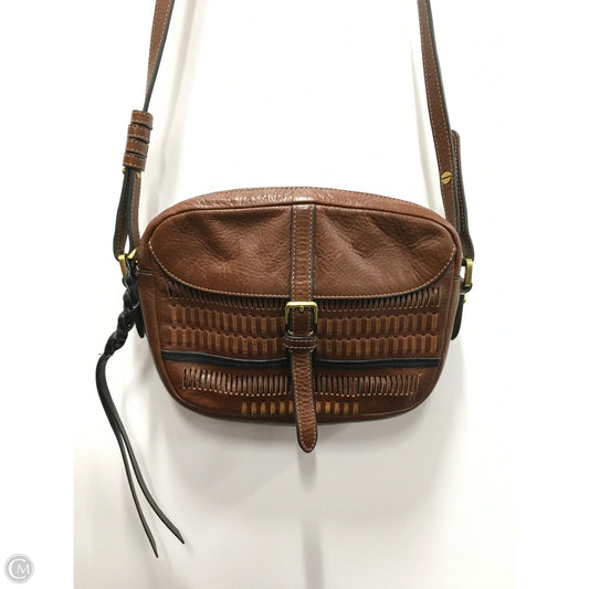 Crossbody Leather By Fossil, Size: Small