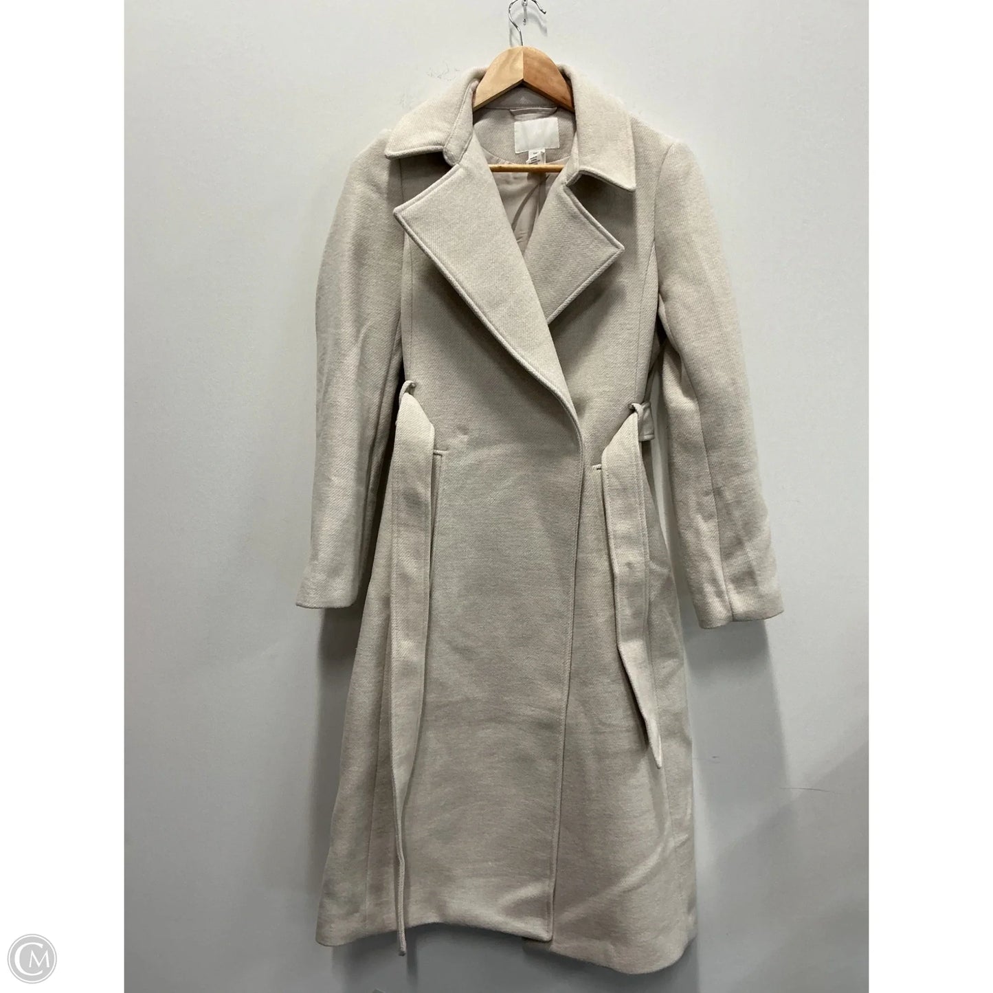 Coat Peacoat By H&m In Grey, Size: Xs